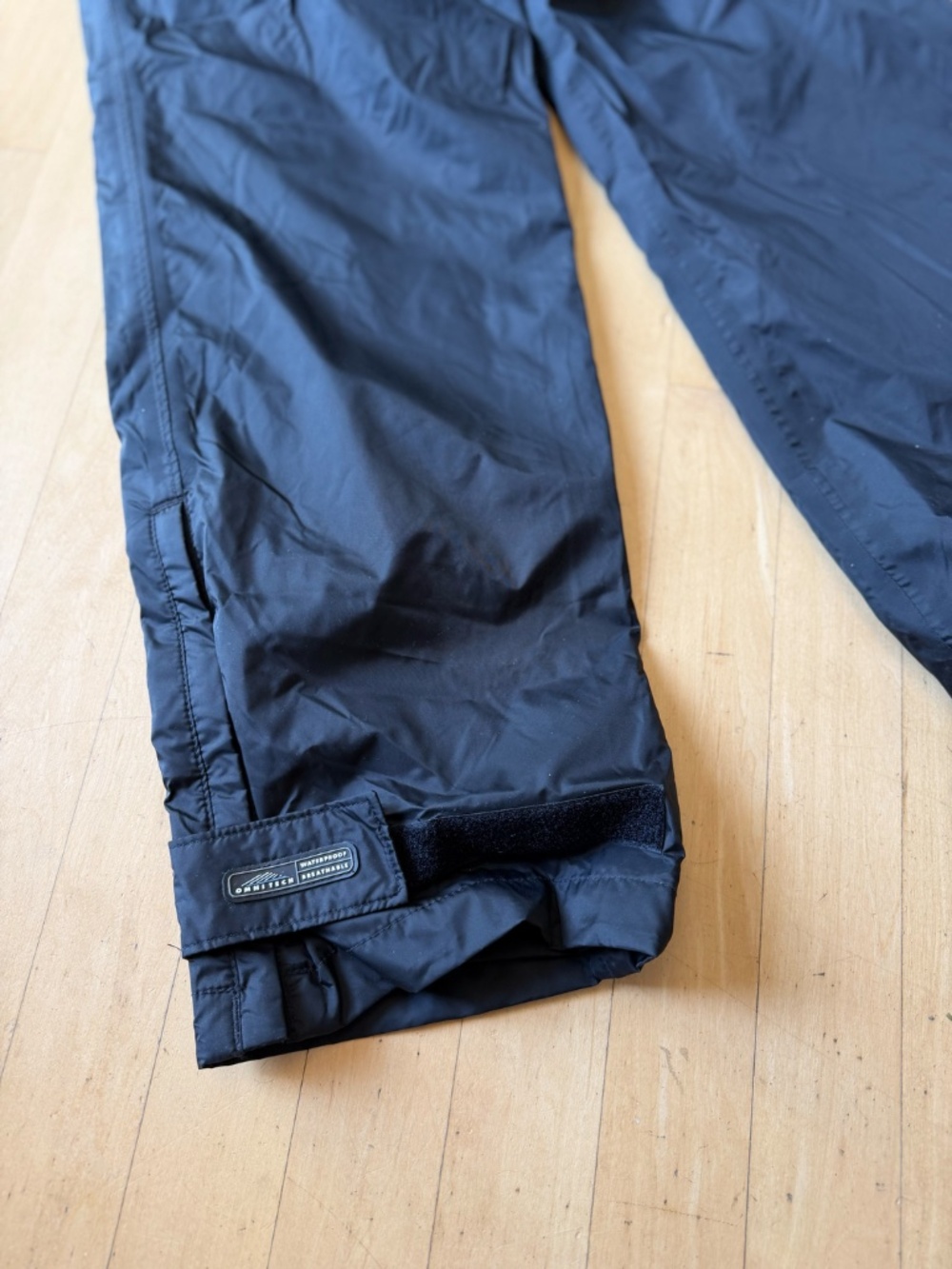 Columbia Black OmniTech Packable, waterproof/breathable rain pant, S CB2823 - Picture 5 of 7